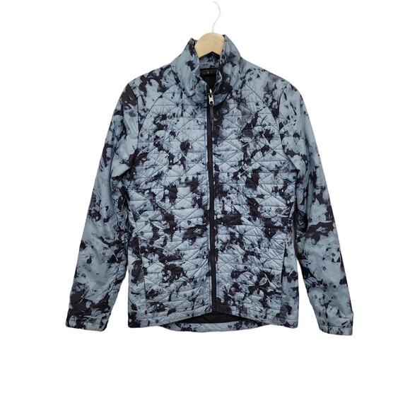 The North Face Thermoball Eco Puffer Jacket Blue-Gray Black Tie Dye Size Small - Picture 1 of 9